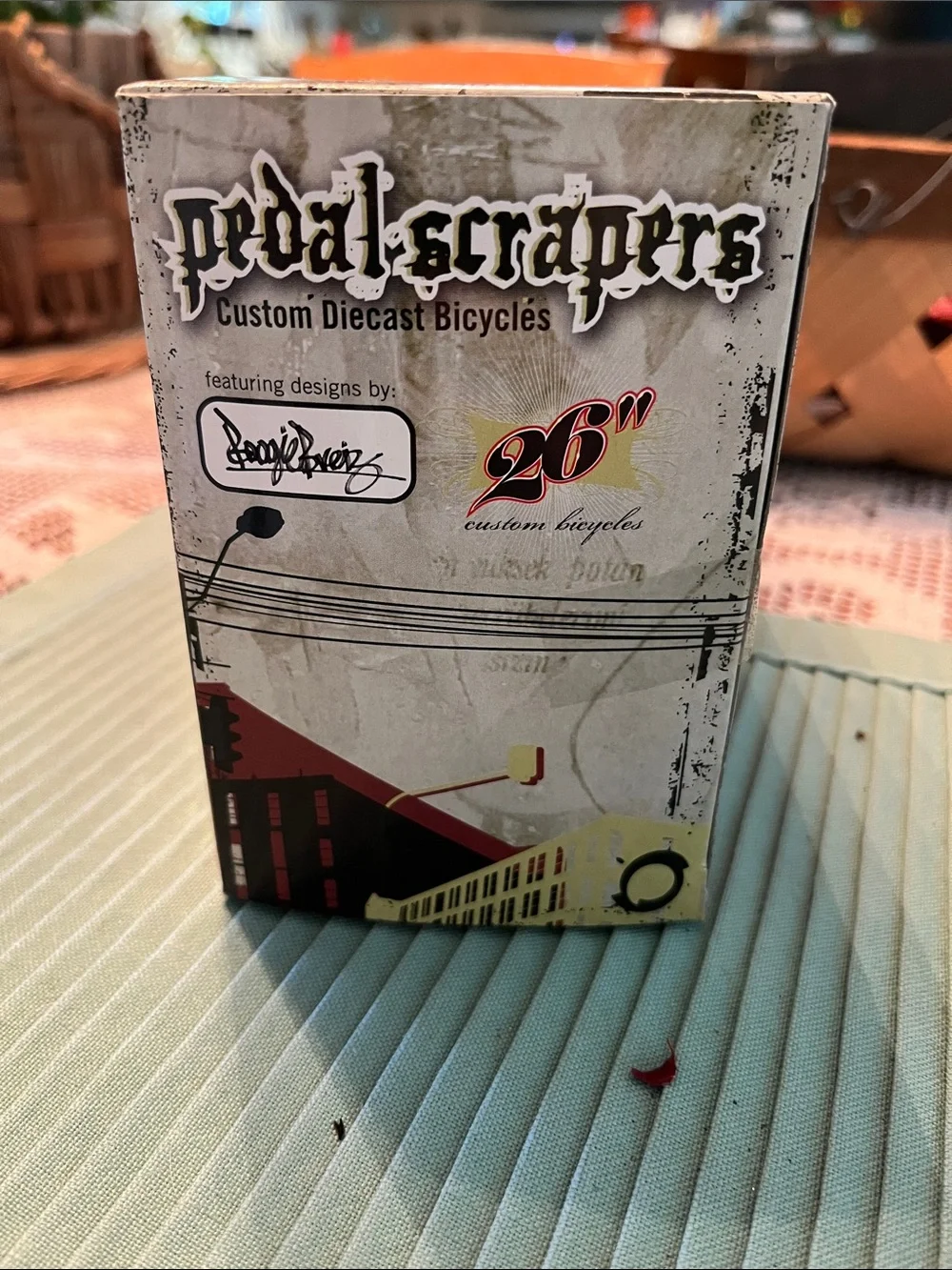 Pedal scrapers Chopstickle Diecast Bike Toy - Blue